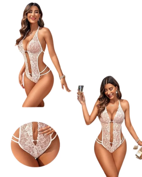 COLARİA™ Fantezi Dantelli Zincirli Seksi Babydoll