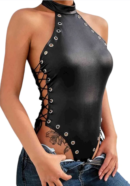 COLARİA™ Fantezi Yanları Kuş Gözlü Yandan Bağlamalı Seksi Babydol